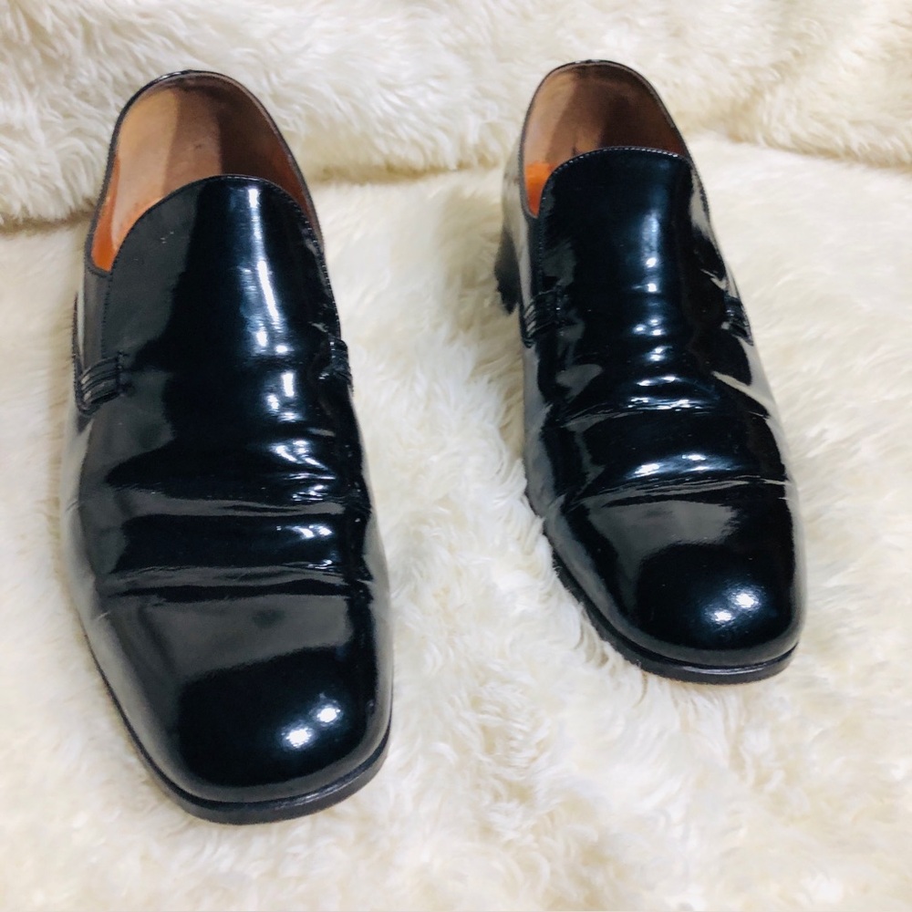 Bally Black Patent Leather Men's Slip-Ons
